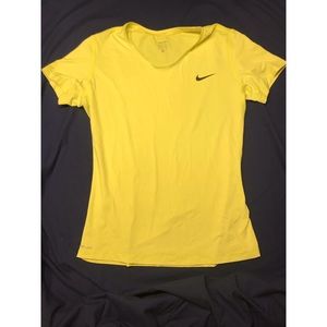 Nike Yellow Workout Shirt